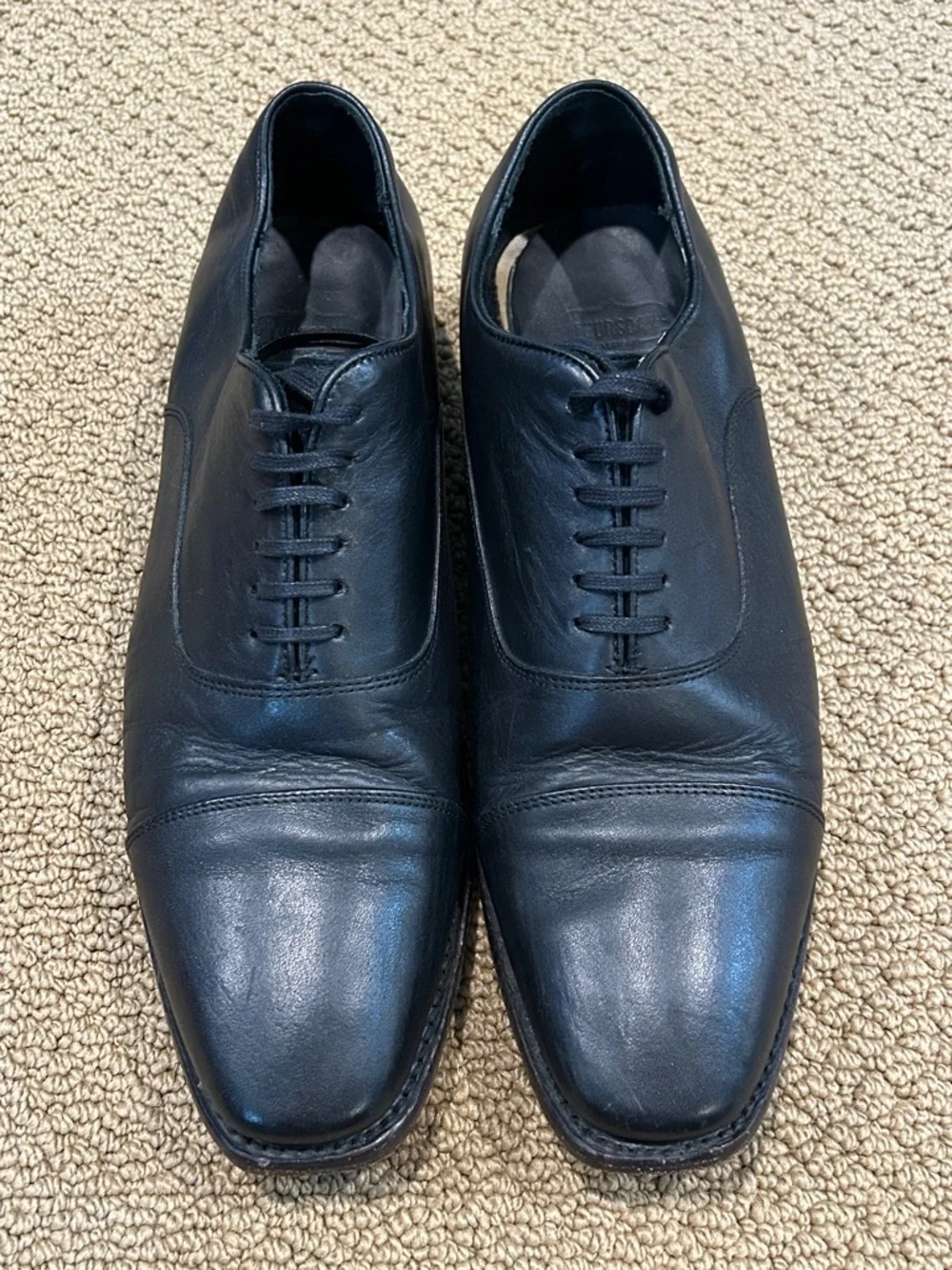 Thursday Boot Co. Men's Black Executive Cap Toe Dress Shoes size 11.5